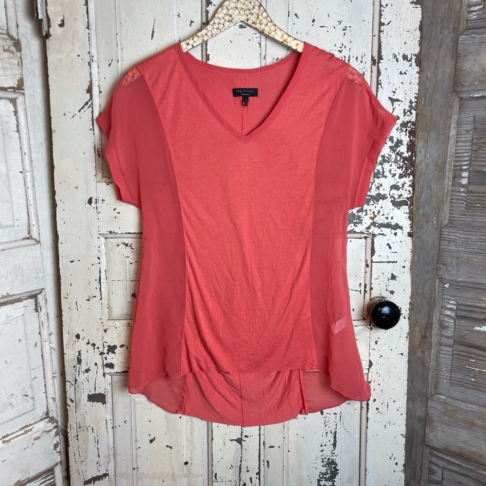 Rag and bone sheer side blouse